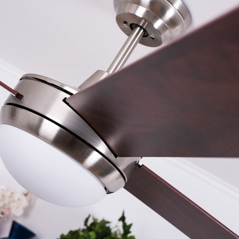 VENTILATORE DA SOFFITTO Ø 132 cm 3 PALE VENGHE' CON TELECOMANDO E LUCE  FUNZIONE REVERSIBILITA