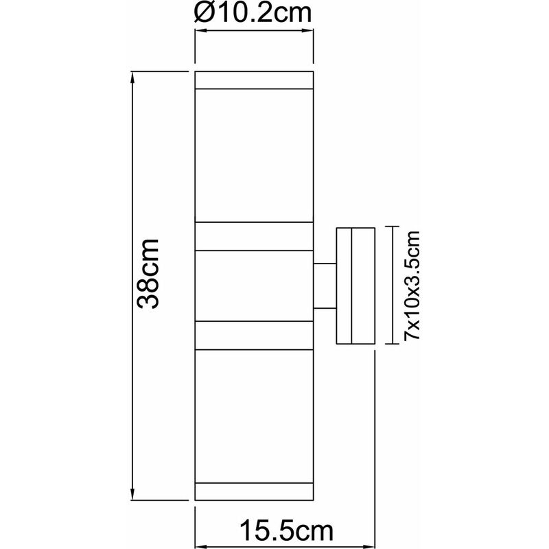 Globo 3272R - Applique da esterno SELLA 1xE27/60W/230V IP44