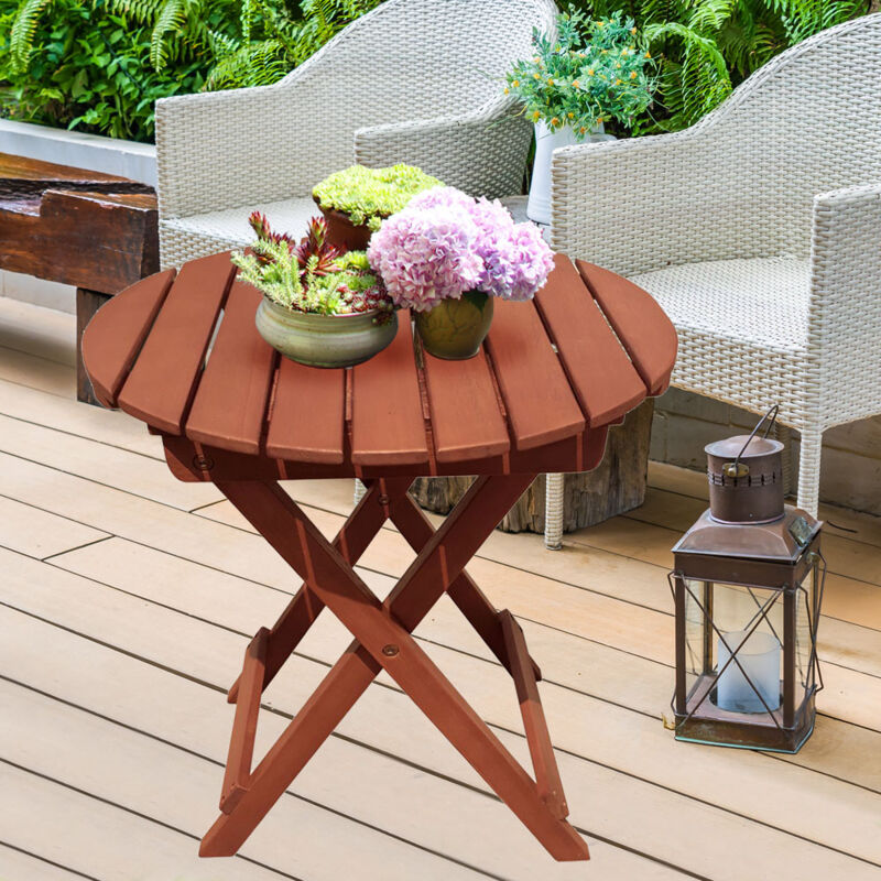 Tavolo Giardino VidaXL In Rattan PP - 58x58x41cm Antracite