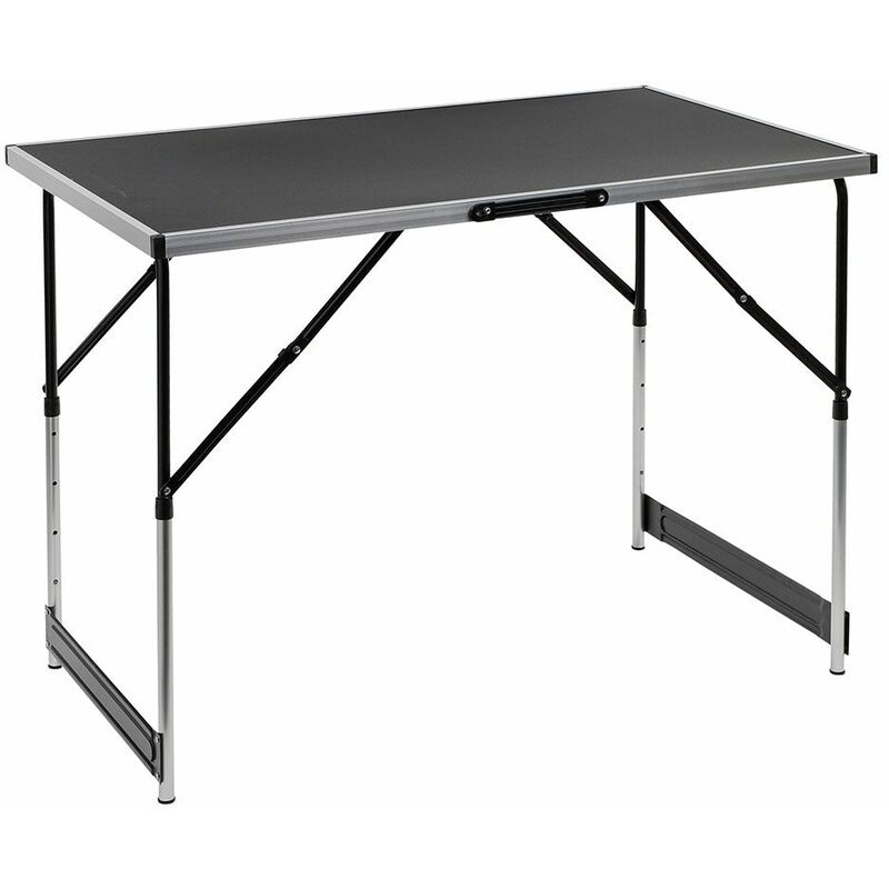 Tavolo da Campeggio Rettangolare Pieghevole e Regolabile in MDF e Alluminio  (90x60 cm) Maule - SKLUM