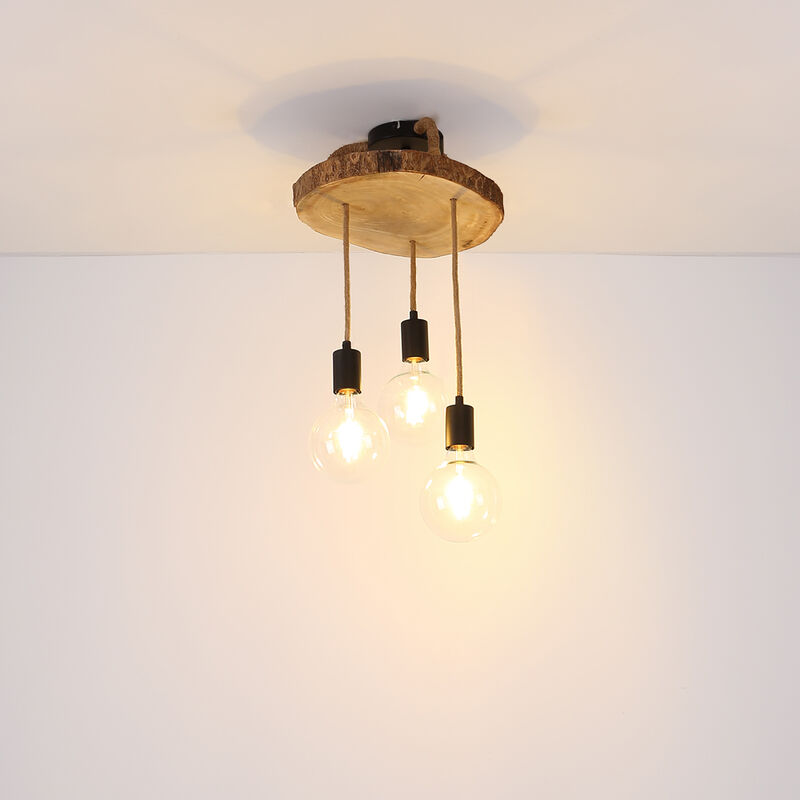 Soffitto pendolo lampada a sospensione filamento legno chiaro bar