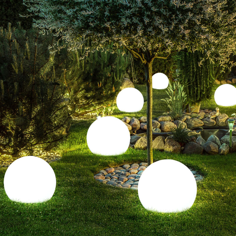 Sfera Luci Natale Solare 30 Cm Con 96 LED E Telecomando – 8 Modalità, IP65, Pieghevole, Bianco