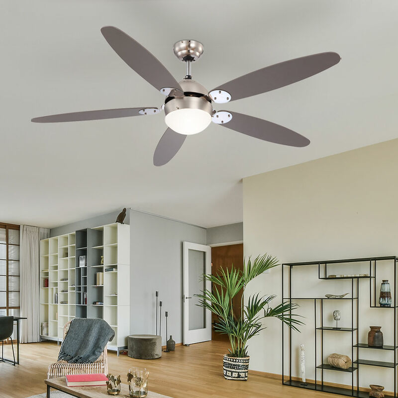 Ventilatore da soffitto Smart Home Alexa Google App Luce dimmerabile in un  set che include lampadine