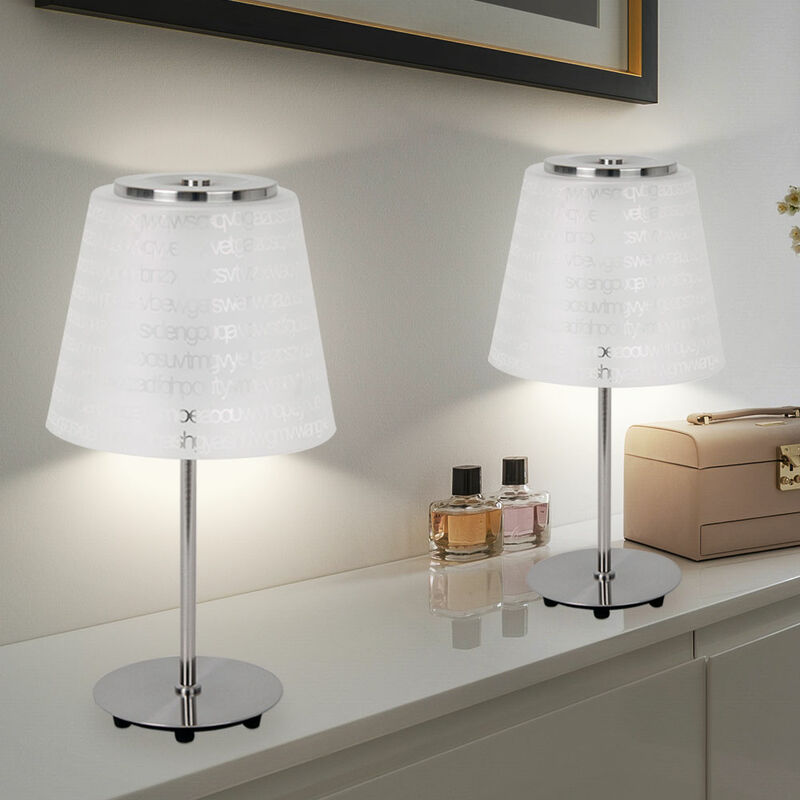 Set di 2 lampade da tavolo, soggiorno, sala da pranzo, lampada da ingresso,  lampada, lampada 1001-1T2er