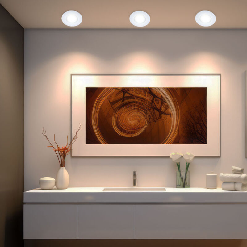 Faretti Da Incasso Rotondi Set Di Luci Da Incasso Plafoniere Luci Da - Foto 12