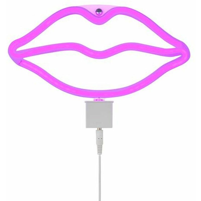Lampada da parete a LED decorazione insegna luminosa al neon soggiorno  illuminazione per feste Lampada USB rosa