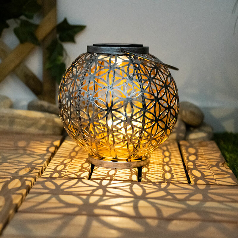 Lanterna solare a forma di elefante, 38,1 cm, ornamento luminoso
