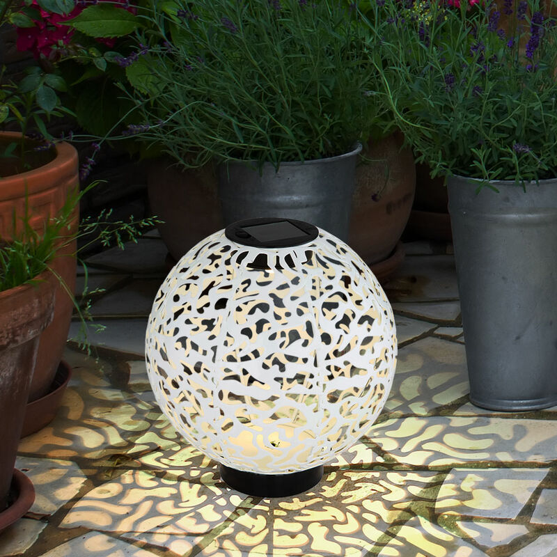 Lampada solare giardino giardino lampada decorativa balcone domestico filo  di rame decorativo LED lampada sferica crepa di vetro di natale - AliExpress