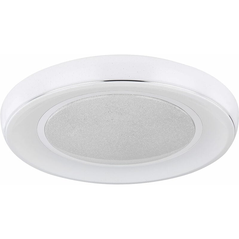 Plafoniera LED dimmerabile con telecomando Plafoniera LED soggiorno  cristallo, temperatura colore regolabile con luce notturna, 1x 30W 1950lm