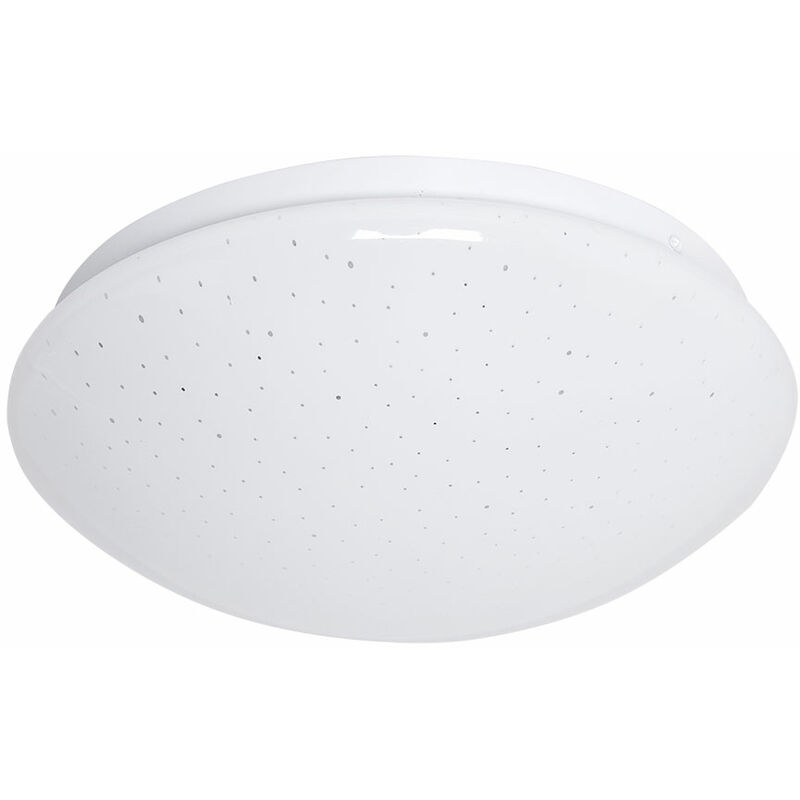 Plafoniera a LED plafoniera lampada da soggiorno, cielo stellato, metallo,  bianco, DXH 21,5 x 7,8 cm