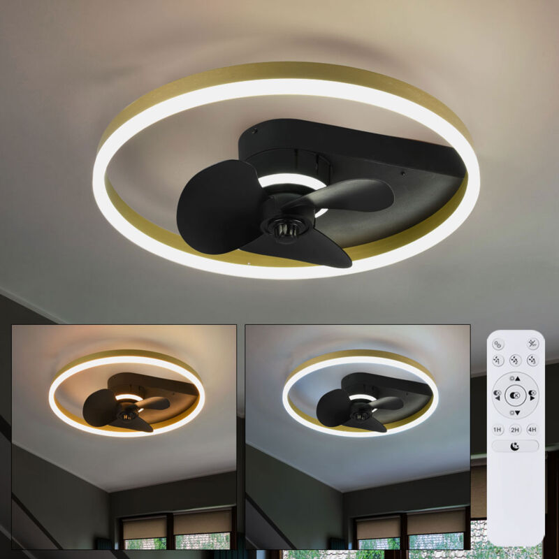 Ventilatore Da Soffitto Con Luce RuiDay - 3 Velocità, Telecomando, Timer, Per Camera E Ufficio - Foto 5