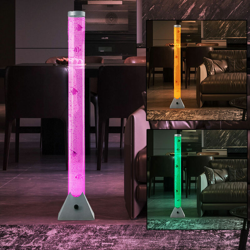 Lampada a colonna quadrata a bolle d'acqua acrilica a LED che cambia colore  da pavimento per interni - AliExpress