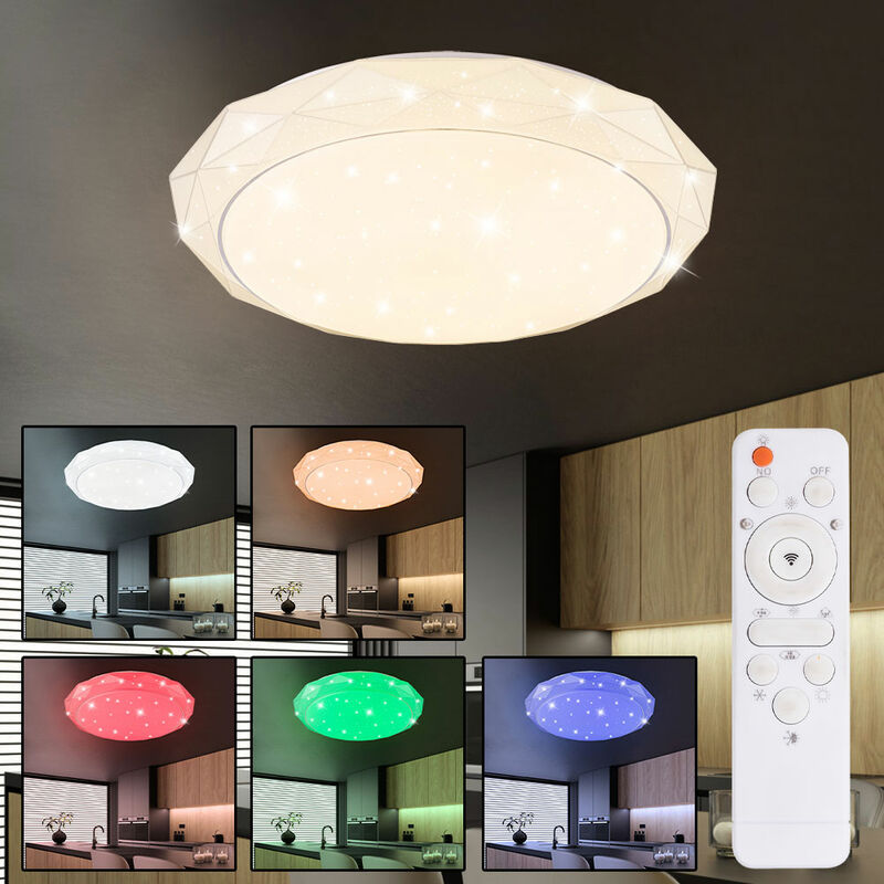 RGB LED plafoniera dimmer telecomando cielo stellato sparkle lampada