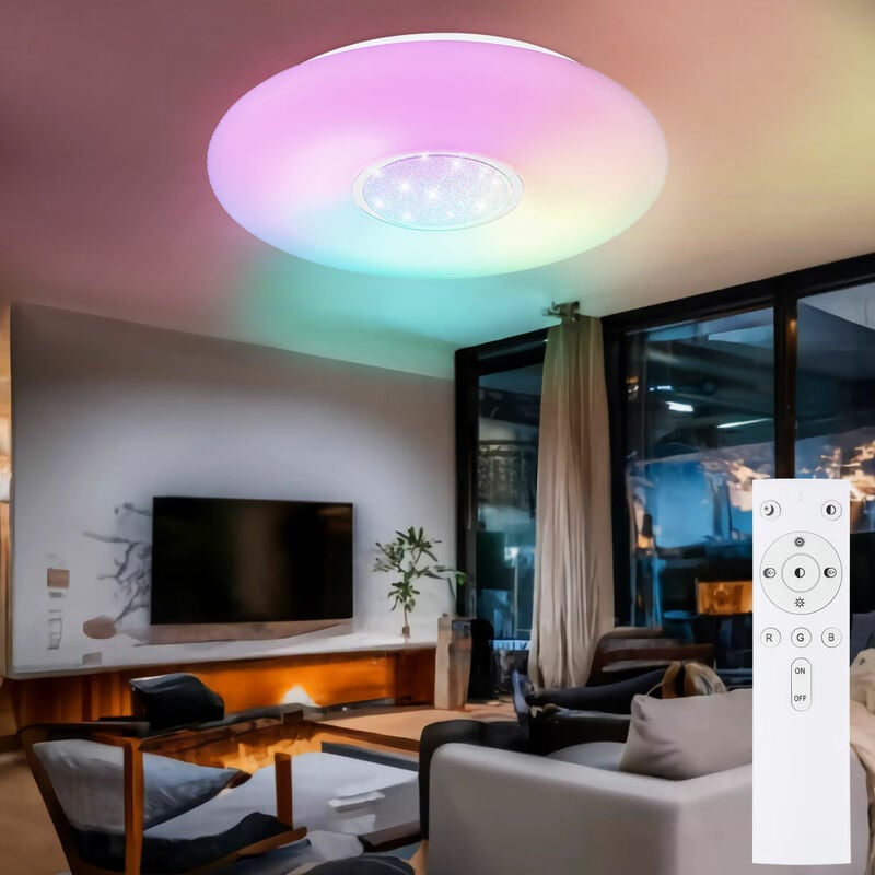 120W moderne plafoniere a LED RGB 220V illuminazione domestica APP lampade  da camera da letto bluetooth musica lampada da soffitto intelligente con  telecomando - AliExpress