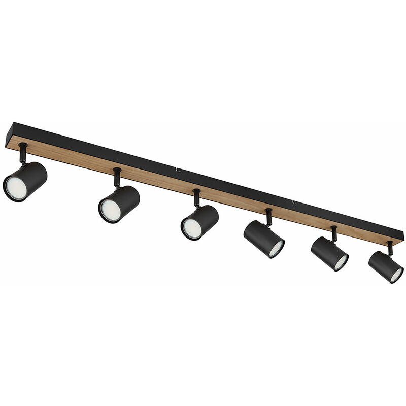 Trango Set di 6 Faretto da incasso a LED in nero opaco 6729-065M3 Luce per bagno faretto da soffitto plafoniera incl. 6x 3 Watt Modulo LED Ultra Flat