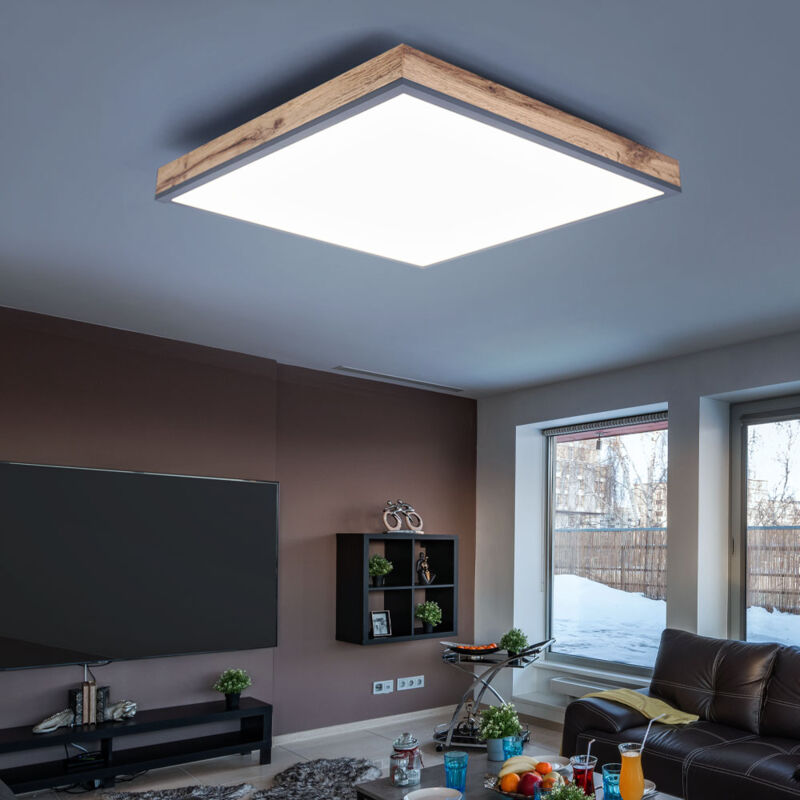 Lampada a Soffitto Apollo, Metallo, Plastica, Nero, 17x50x50 cm