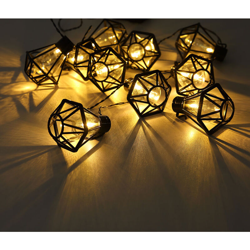Trade-Shop Illuminazione a LED, 36 LED/m, per balcone, terrazza, giardino, feste, Natale, decorazione (5M/10M/20M/30M/40M/50M/60M/80M/100M