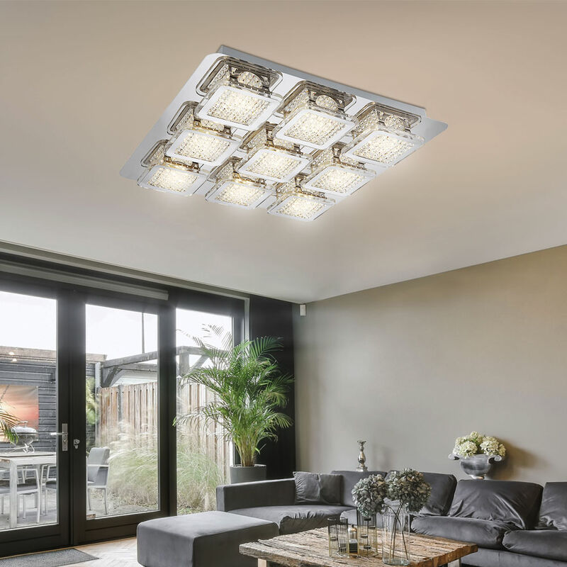 Plafoniera Lampada Led a soffitto 2x12,5 w design moderno metallo