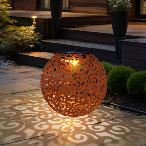 Lampada da parete per esterni marrone ruggine incl. sensore di movimento LED IP54 - Esmee