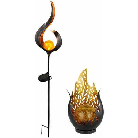 Sun Catcher Ornamenti Da Giardino A Forma Di Cuore, 5 Pali Fluorescenti Alti 25 Cm, Decorazione Esterna, Regalo Per Giardinieri - 4