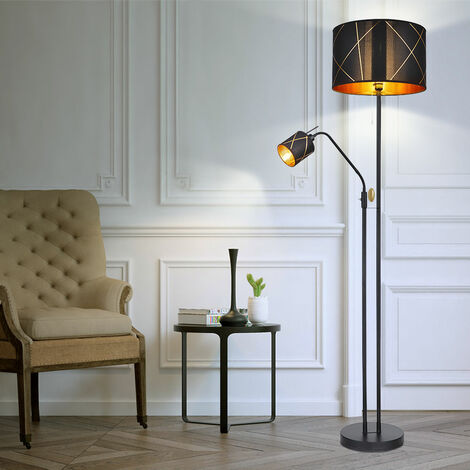 Lampada Da Terra LED Con Telecomando E APP - Regolabile In Luminosità E Colore, Design Vintage Per Salotto E Camera