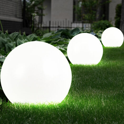 Sfere luminose solari lampada solare da giardino LED decorazione da giardino sfera solare per esterni plug-in luce a sfera solare, durata della luce circa 6-8 ore, set da 3