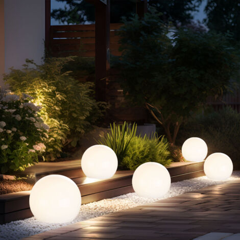 Lampada Sfera Galleggiante 30 cm Led RGBW Ricarica Solare IP65 Con Telecomando