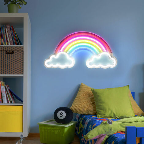Applique a LED lampada arcobaleno luce decorativa lampada per cameretta dei  bambini, cavo USB interruttore ON/