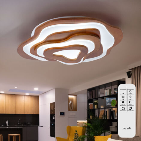 LAMPADA A SOFFITTO LED Luce Diurna Cucine Regolatore Telecomando Legno Design EUR 150,66 - Foto 9