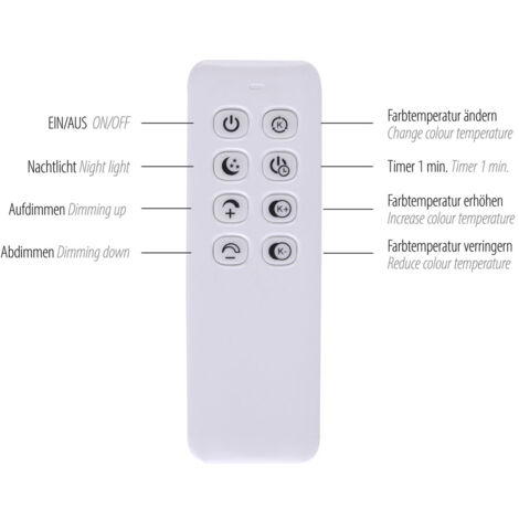 Plafoniera LED lampada da soffitto dimmerabile con telecomando lampada da soggiorno moderna, CCT, 1x LED 40W 1700Lm, L 110 cm