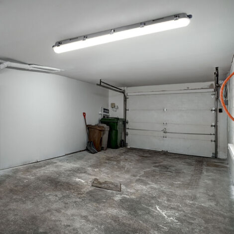 INNOVATE® - Lampada a LED per ambienti umidi, 120 cm - 36 Watt, IP67, 4000 Kelvin, 3600 lumen, angolo di irradiazione 180°, con copertura, altezza 5,6 cm
