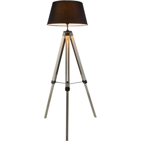 Lampada Da Terra Treppiede Legno Colore Grigio DECO MDL3009 134.5H - Foto 11