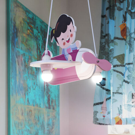 Ledkia Lampada A Sospensione Per Bambini Demarga Camarena Rosa 83676116