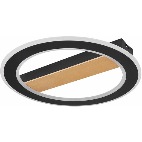 Eglo Farella 13673 Plafoniera LED 12W, 4 Luci GU10, Diametro 35 Cm, Cromo E Trasparente Sat, Classe A+