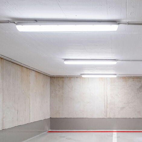 Luce LED Per Ambienti Umidi 150 Cm, 2 Tubi LED Da Officina Da 24 W - Foto 4