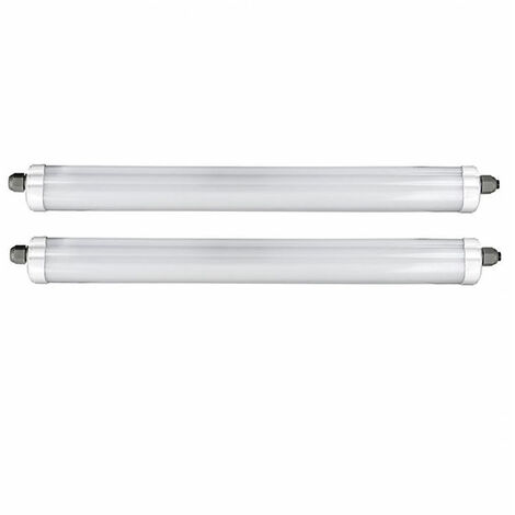 Luce LED Per Ambienti Umidi 150 Cm, 2 Tubi LED Da Officina Da 24 W - Foto 7