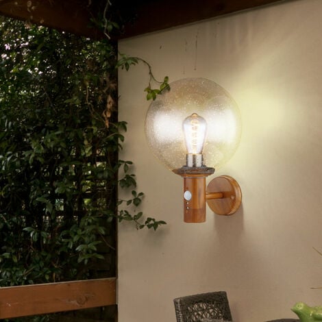 Lampada da parete per esterni con rilevatore di movimento, lampada da  giardino in acciaio inossidabile, dimmerabile