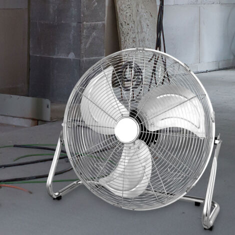 Ventilatore Da Terra 16" 40 Cm 100 W 3 Velocità Argento - Foto 6