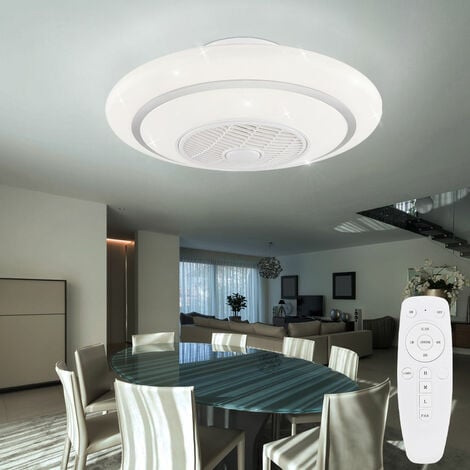 Ventilatore/lampadario a soffitto marrone 4 pale Ø130 c