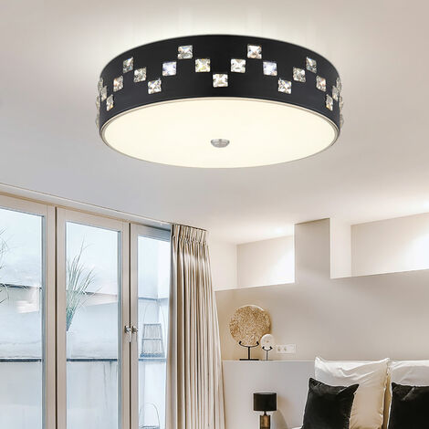 Plafoniera in cristallo - Plafoniera a semi-incasso, lampadario moderno, lampade per corridoio per camera da letto, bagno (Oro, Luce Bianca) | Leroy Merlin