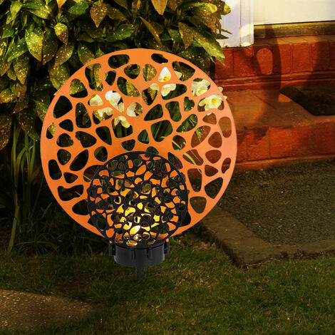 Lampione Da Giardino Lampada Da Terra Esterni Alluminio Ghisa Con 2 Luci 142220 - Foto 2