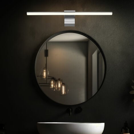 Applique Parete Per Specchio Bagno 2 Luci Cilindri Vetro IP23