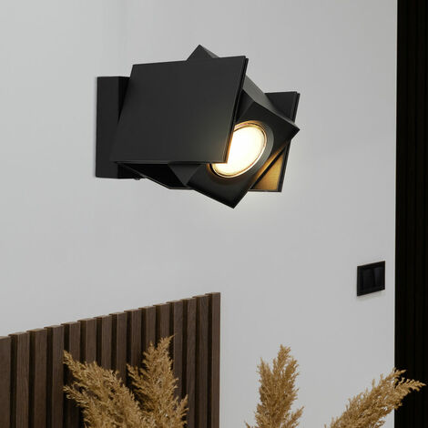 Lampada da parete Elgin, lampada in fusione di alluminio nera, 1 luce, 1x E27, per terrazze/giardini/porte di casa, IP44, senza lampadina/e