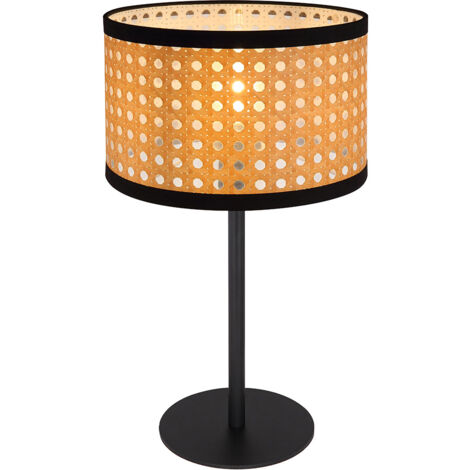 Lampada Da Tavolo Rotonda In Vetro E Metallo Dorato Con Portalampada G9 - Moderna Per Comodino, Camera Da Letto E Soggiorno