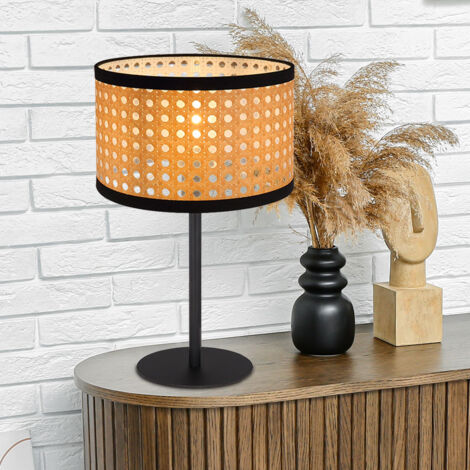 Lampada Da Tavolo Rotonda In Vetro E Metallo Dorato Con Portalampada G9 - Moderna Per Comodino, Camera Da Letto E Soggiorno