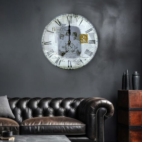 Orologio da parete vintage orologio da parete decorativo per soggiorno orologio  da parete retrò, numeri romani
