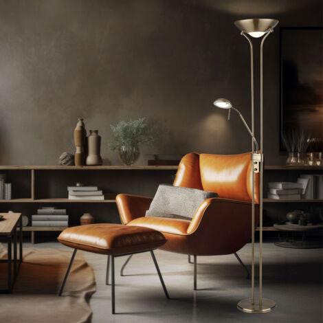 Lampada Da Terra Piantana Con Faro Originale Su Treppiede In Legno - Foto 7