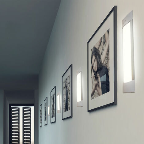 Lampadario Da Parete In Cristallo Di Vetro, Design Moderno Cromato, Per Soggiorno E Corridoio - Lampada A Proiettore