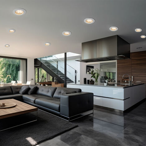Faretto da incasso a soffitto spot plafoniera lampada da incasso ...