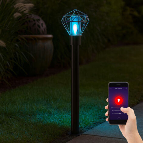 Lampada da terra intelligente tripode nero con Wifi A60 - Magna 40